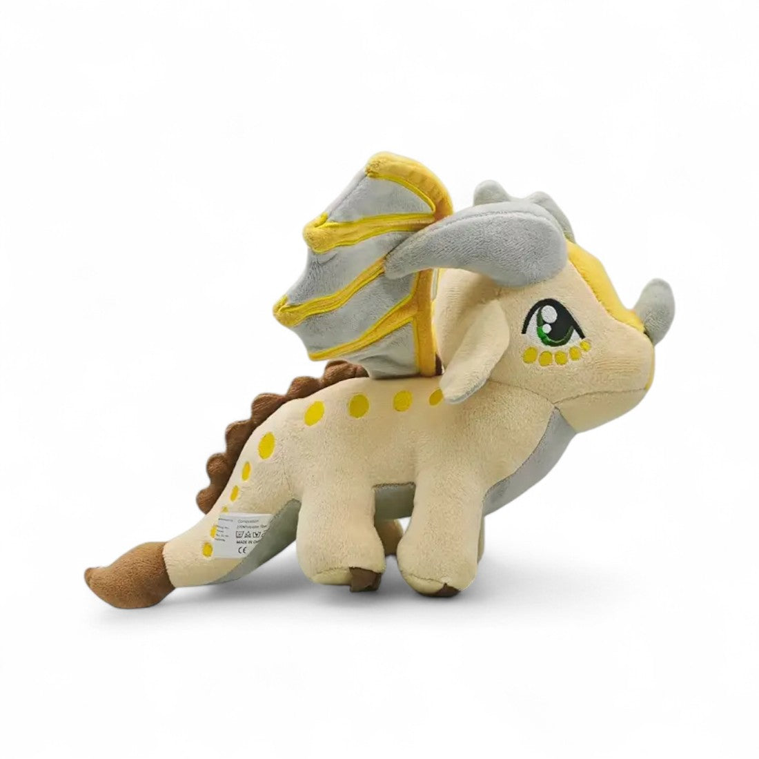 Feendrache Grau-Gold 25–30 cm