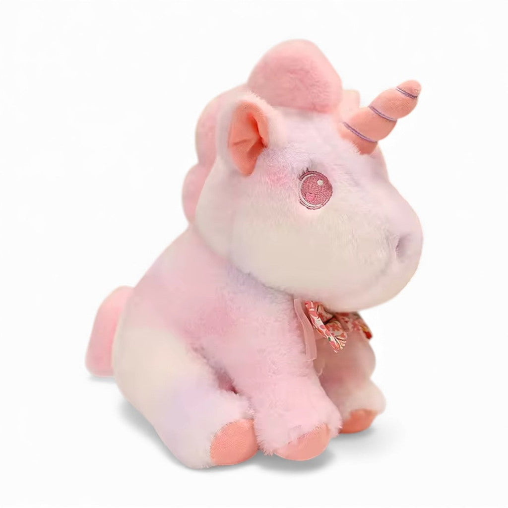 Pastell Einhorn Kuscheltier mit Blumenschleife 25–55 cm