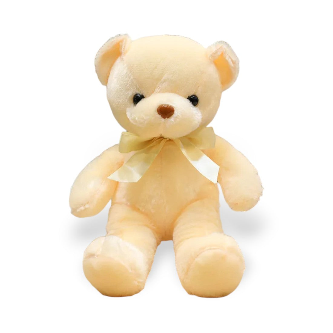 Klassischer Teddybär mit Satinband 30–35 cm