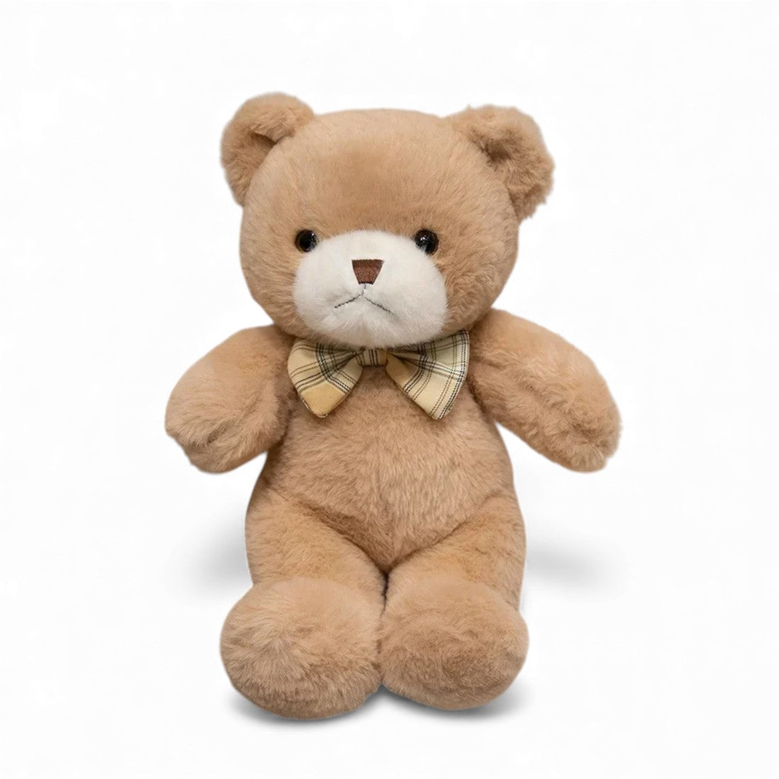 Teddybär mit Vichy-Schleife 30 cm