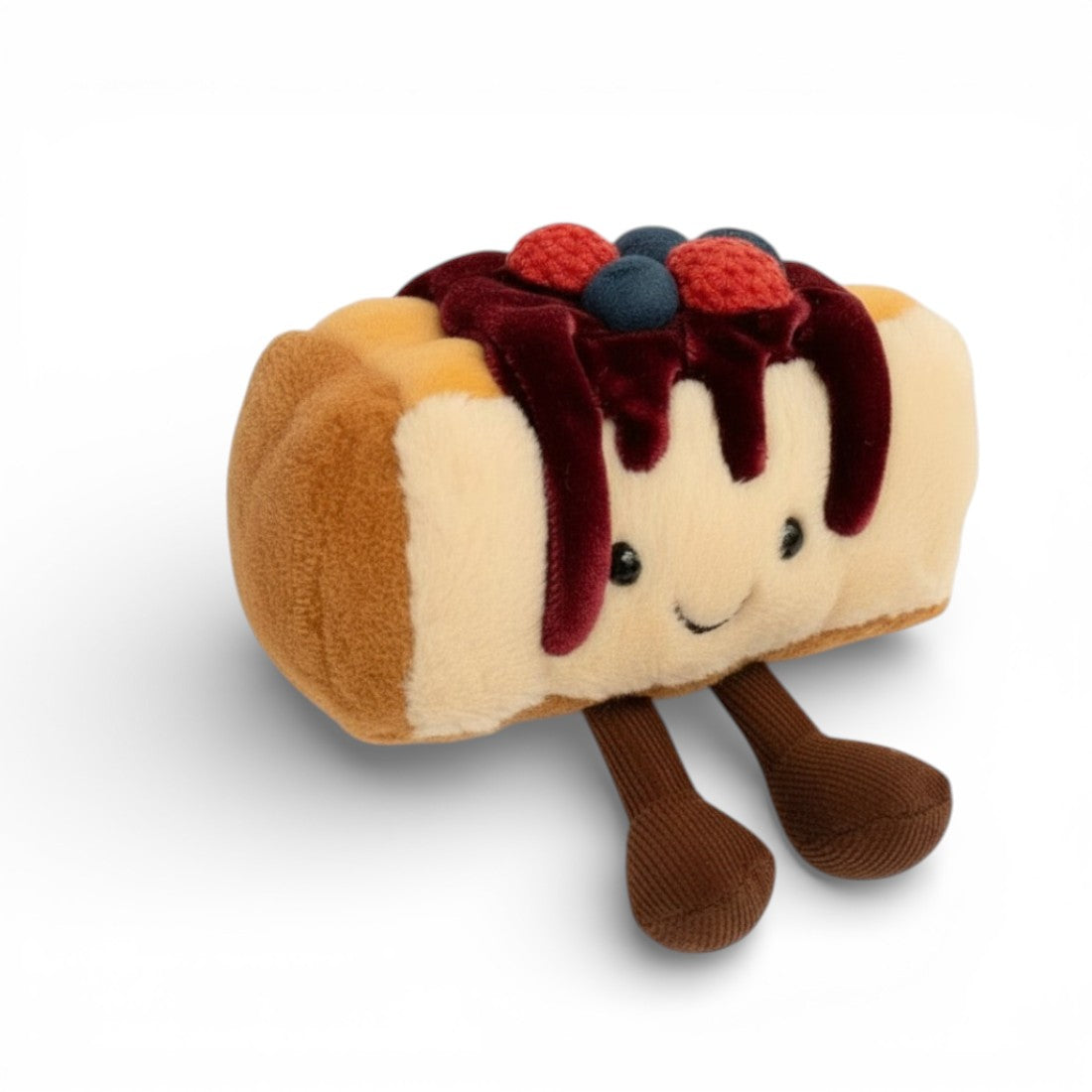 Kawaii Cheesecake Kuscheltier mit Beeren