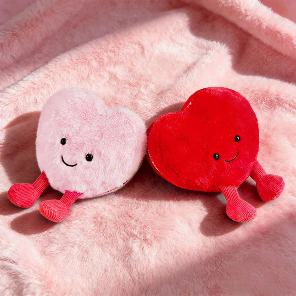 Herz Kuscheltier Rosa 10 cm