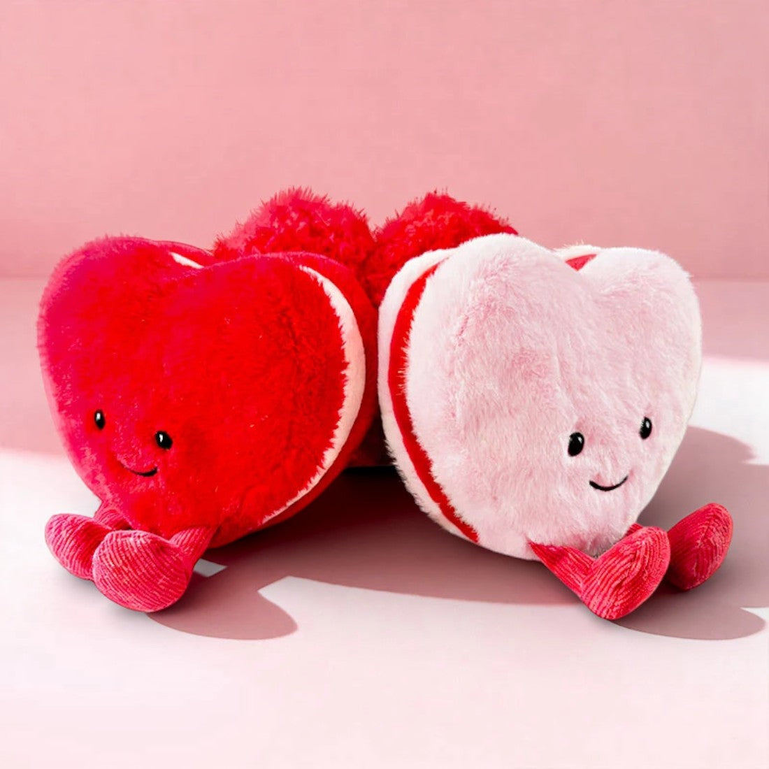 Herz Kuscheltier Rosa 10 cm