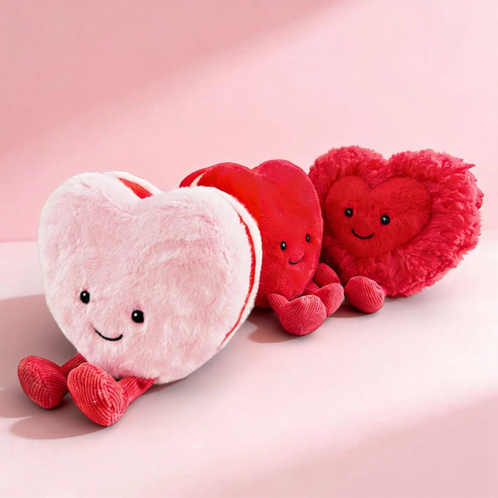 Herz Kuscheltier Rosa 10 cm