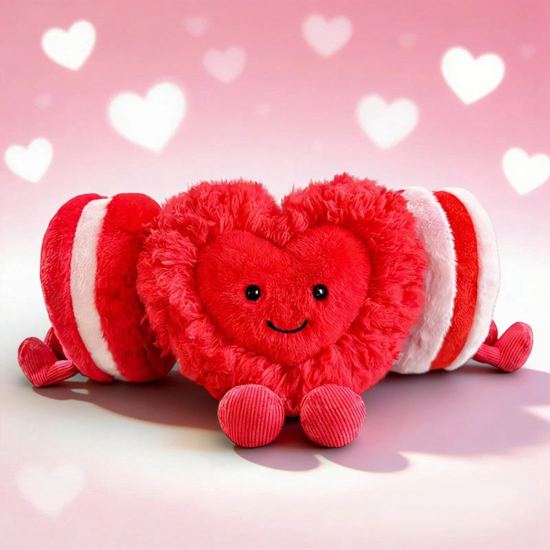 Herz Kuscheltier Rosa 10 cm