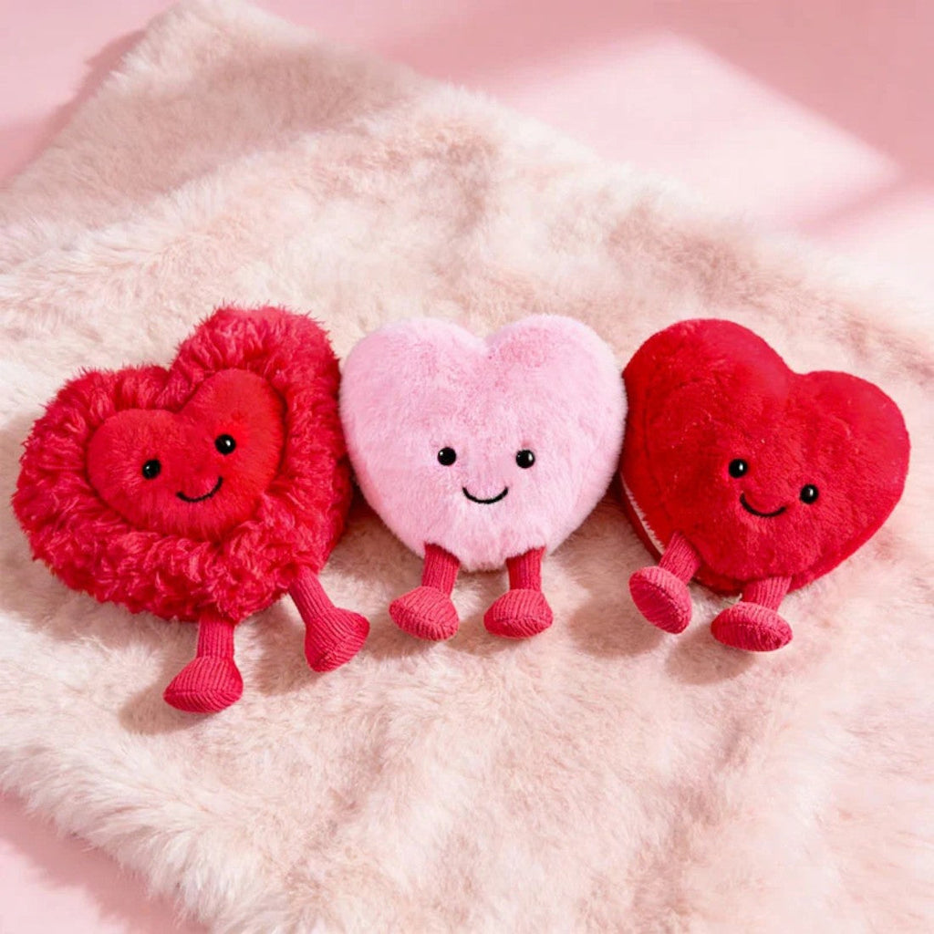 Herz Kuscheltier Rosa 10 cm