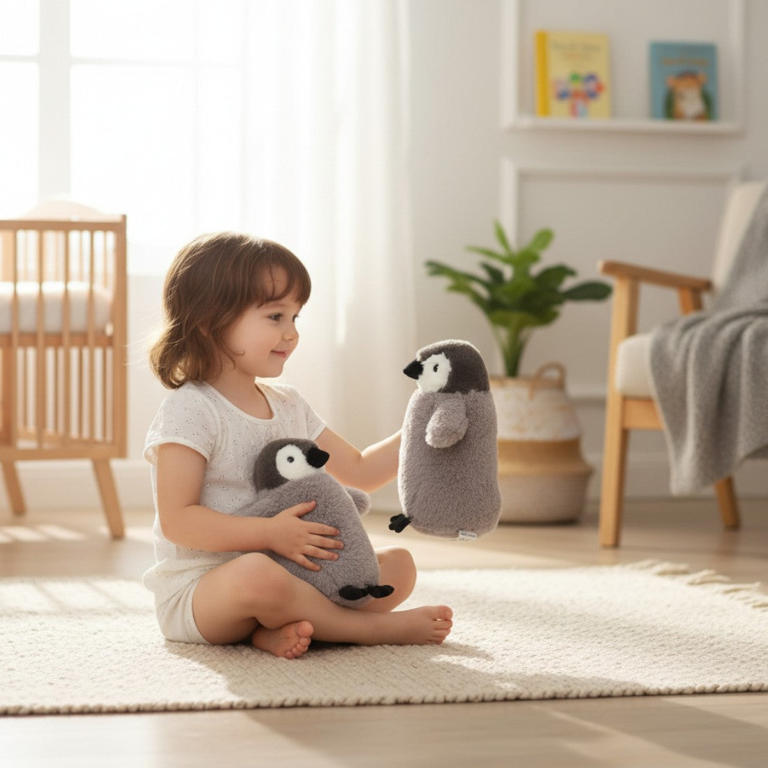 Graues Pinguin Kuscheltier 23–50 cm