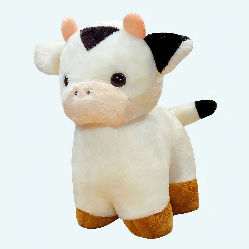 Baby Kuh Kuscheltier Schwarz-Weiß 30–50 cm