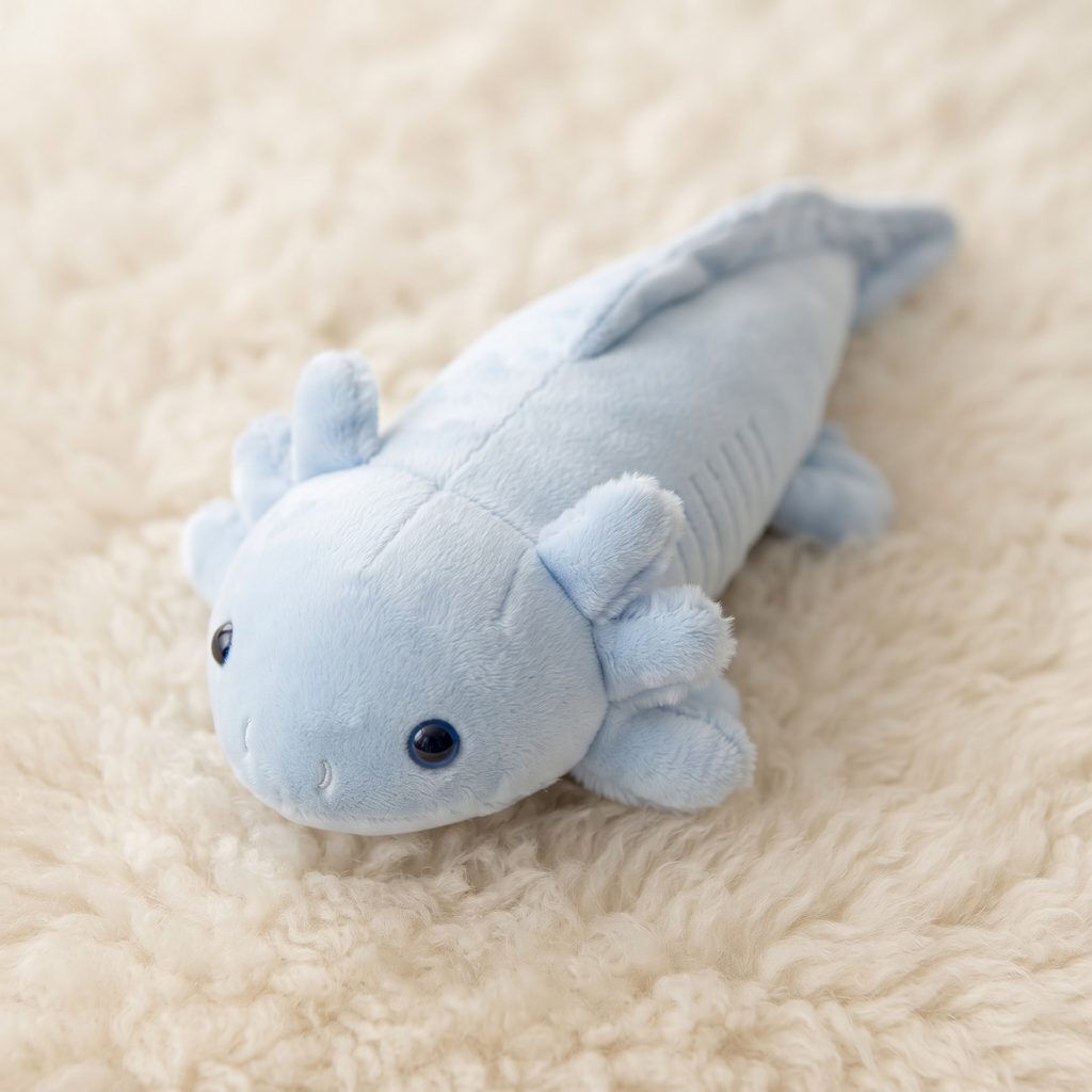 Axolotl Kuschelkissen Blau 45–80 cm