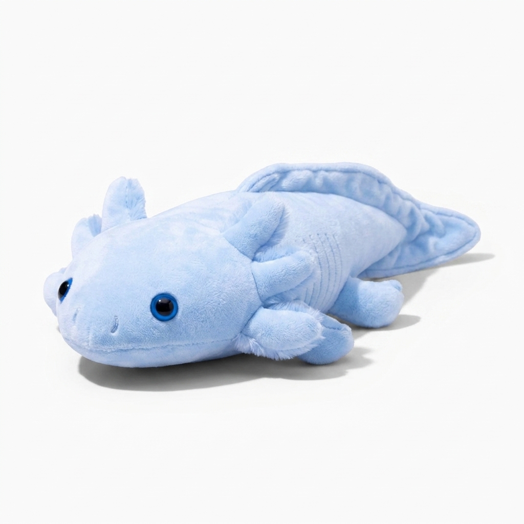 Axolotl Kuschelkissen Blau 45–80 cm