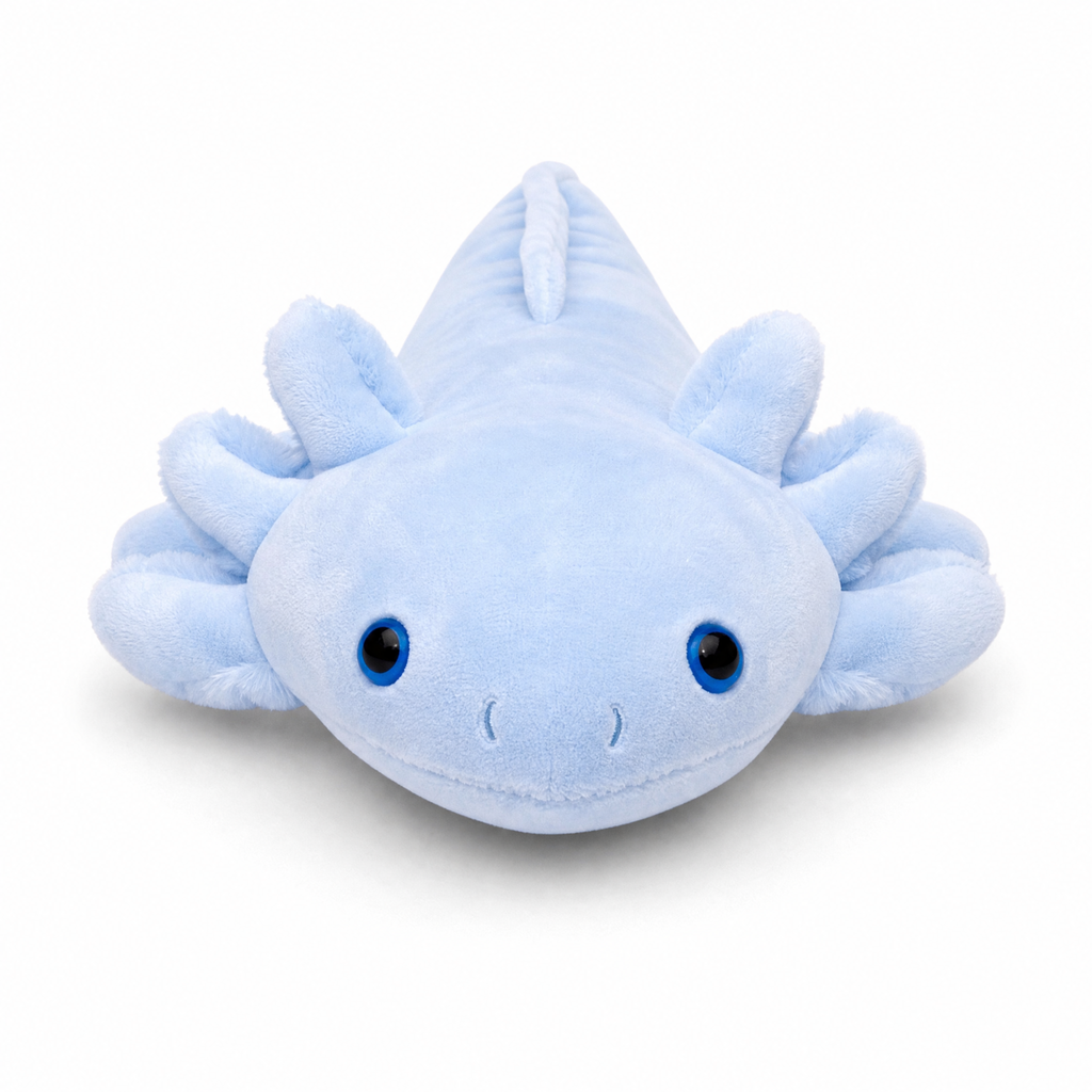 Axolotl Kuschelkissen Blau 45–80 cm