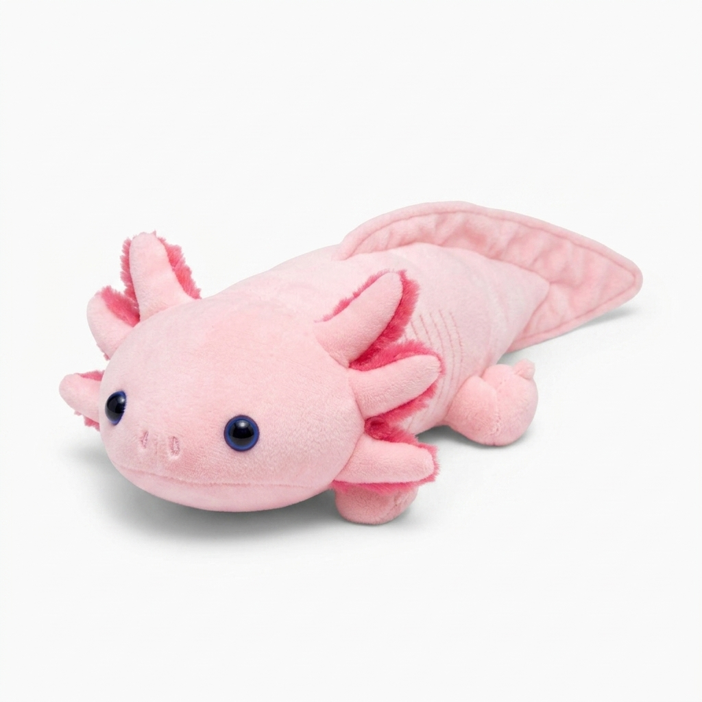 Axolotl Kuschelkissen Rosa 45–80 cm