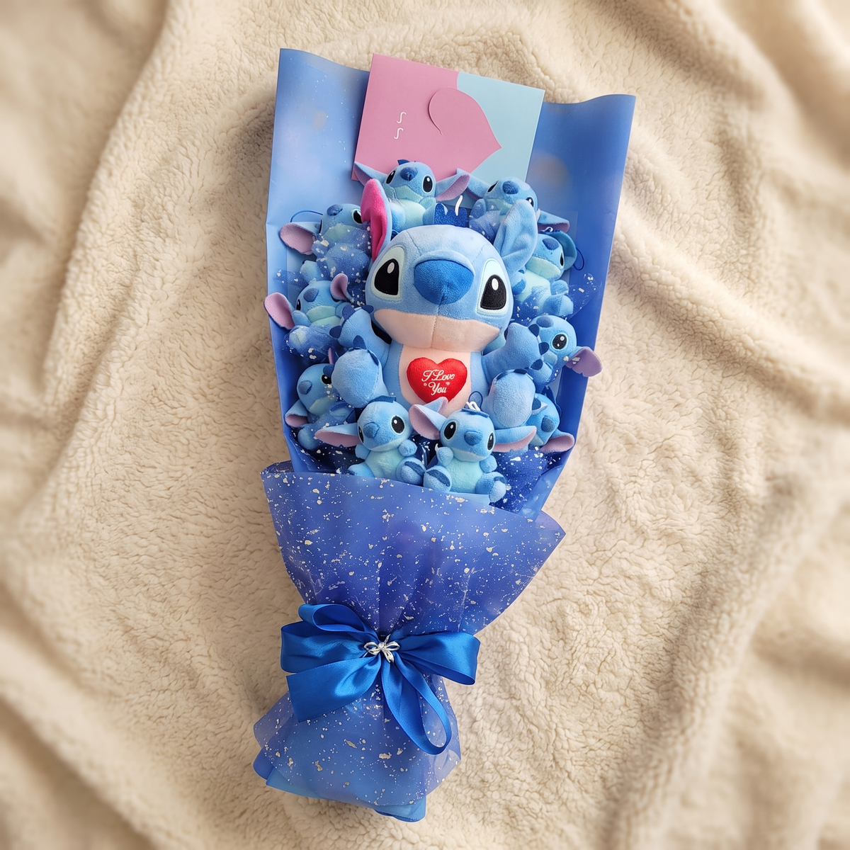 Stitch I Love You Plüsch-Bouquet
