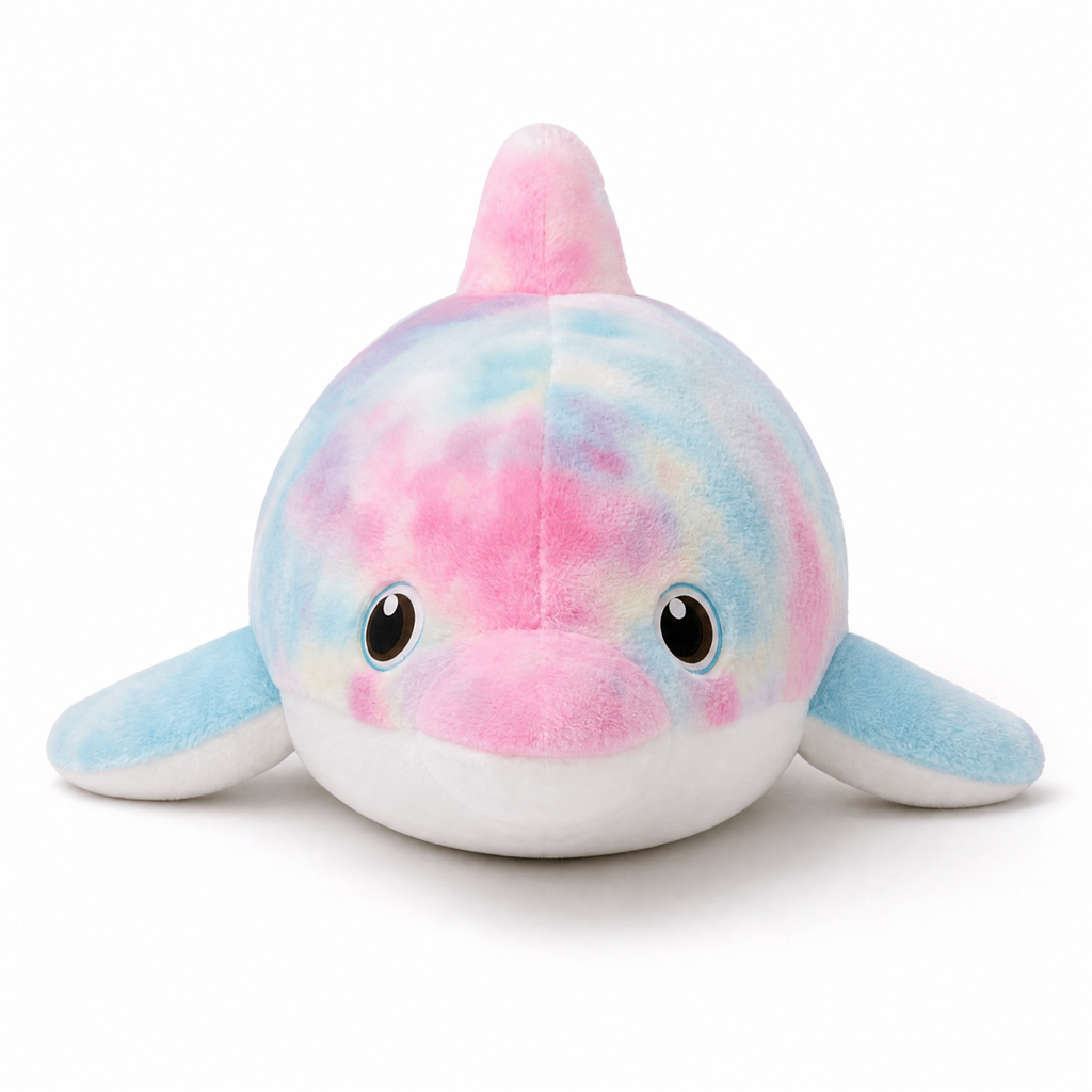 Regenbogen Delfin Kuscheltier 50–130 cm