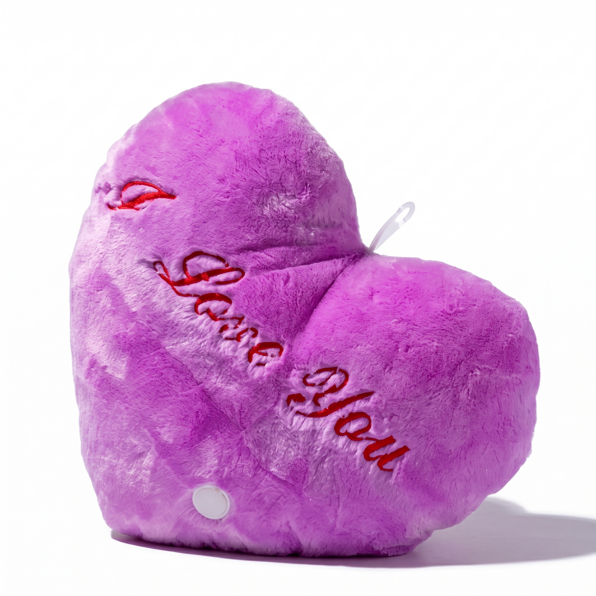 Herz Kuschelkissen I Love You Violett 35 cm