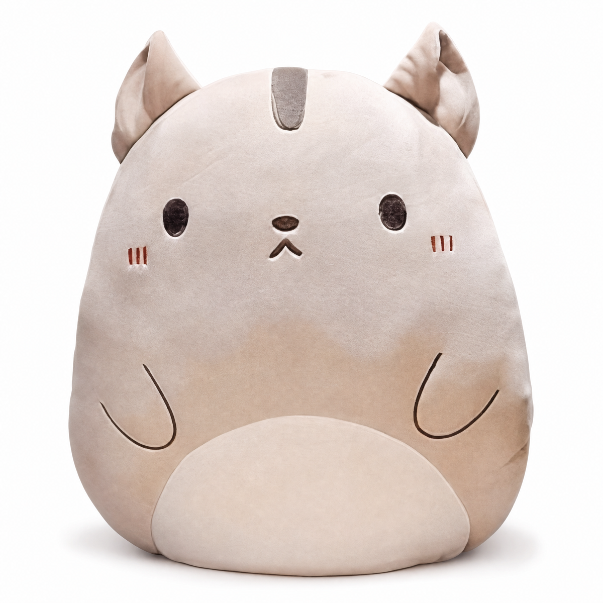 Katzen Kuschelkissen Beige