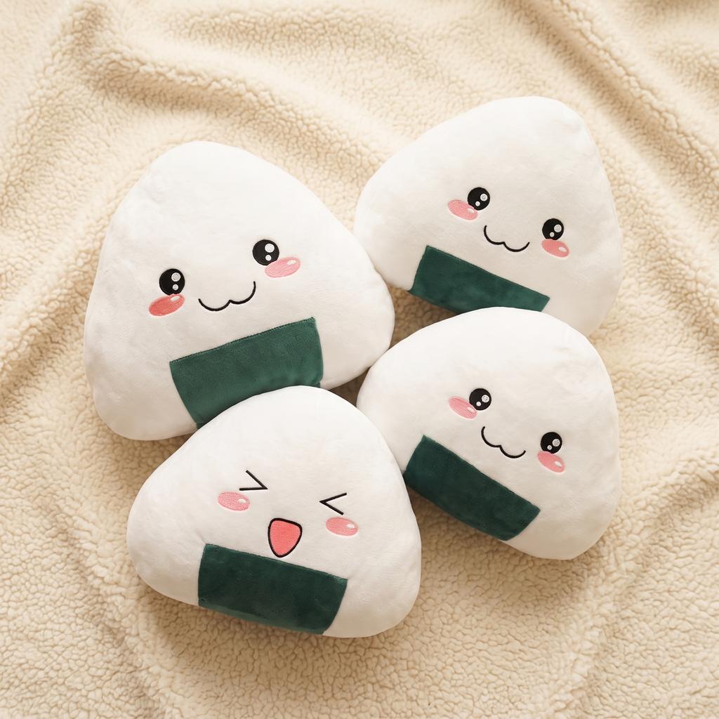 Kawaii Onigiri Kuschelkissen 30–50 cm