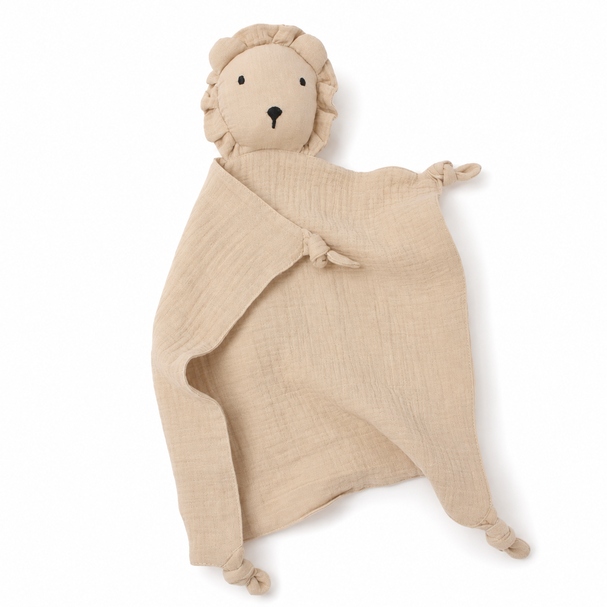 Baby Löwen Schmusetuch aus Doppelgaze 30 cm