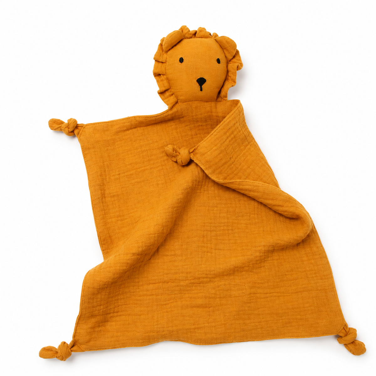 Baby Löwen Schmusetuch aus Doppelgaze 30 cm