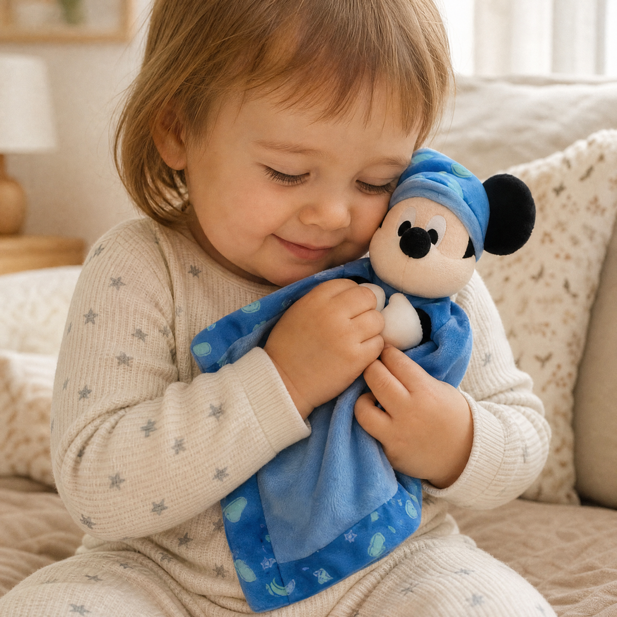 Mickey Baby Schmusetuch mit Beißring 20 cm