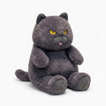 Grimmiges graues Katzen Kuscheltier 30–60 cm