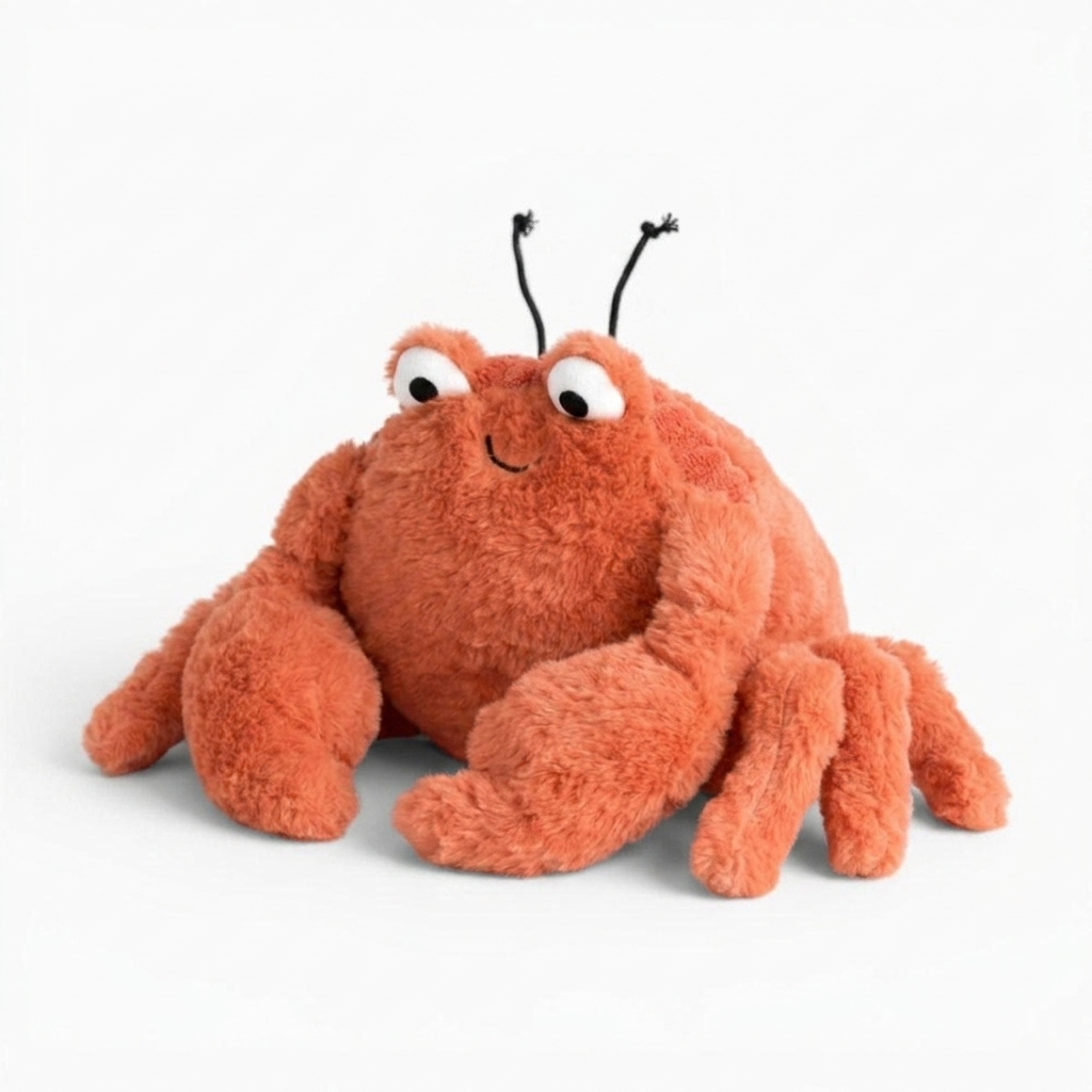Krabben Kuscheltier Orange