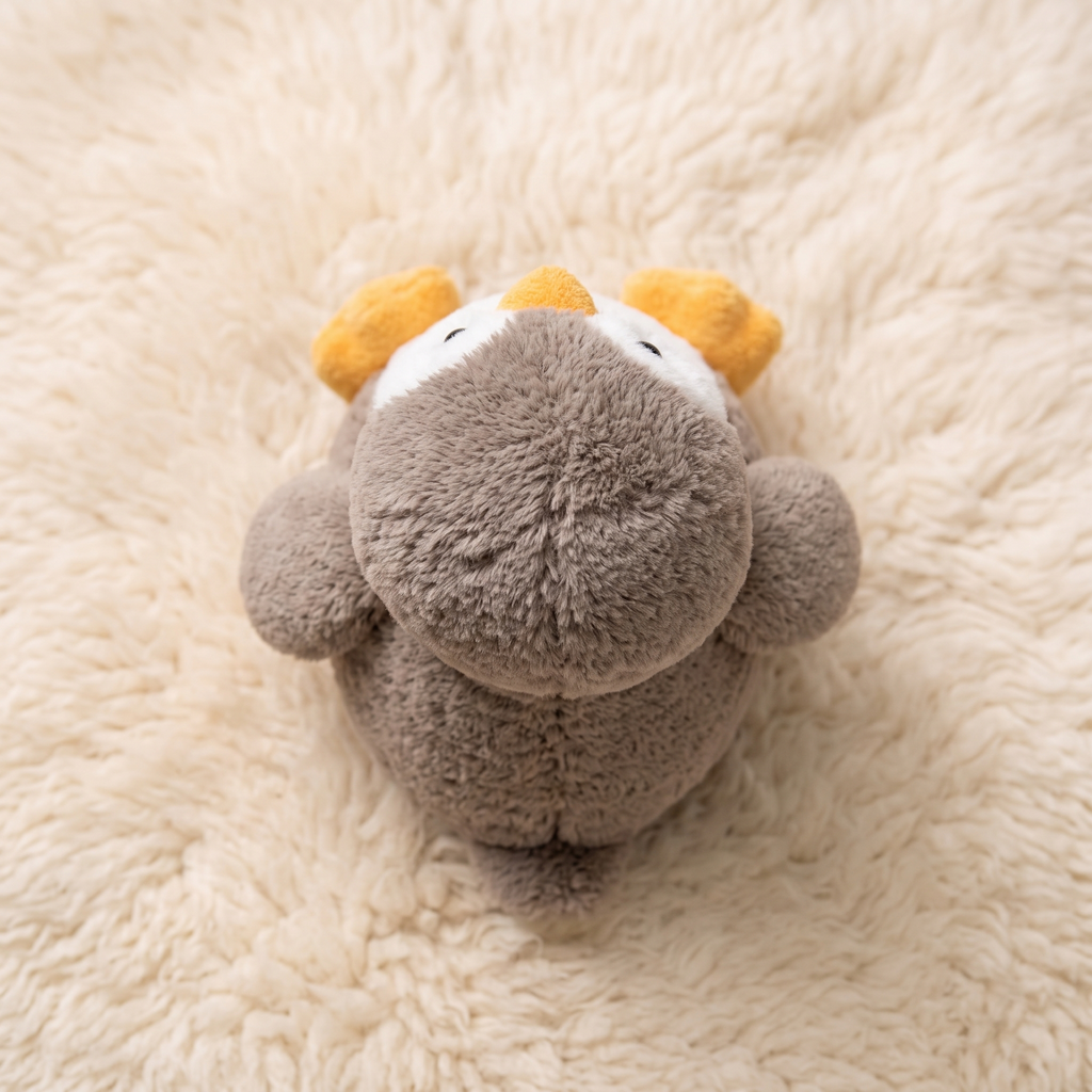 Pinguin Kuscheltier Taupe-Weiß 25–35 cm