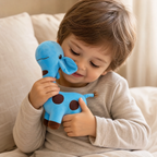 Blaues Giraffen Kuscheltier 12–18 cm