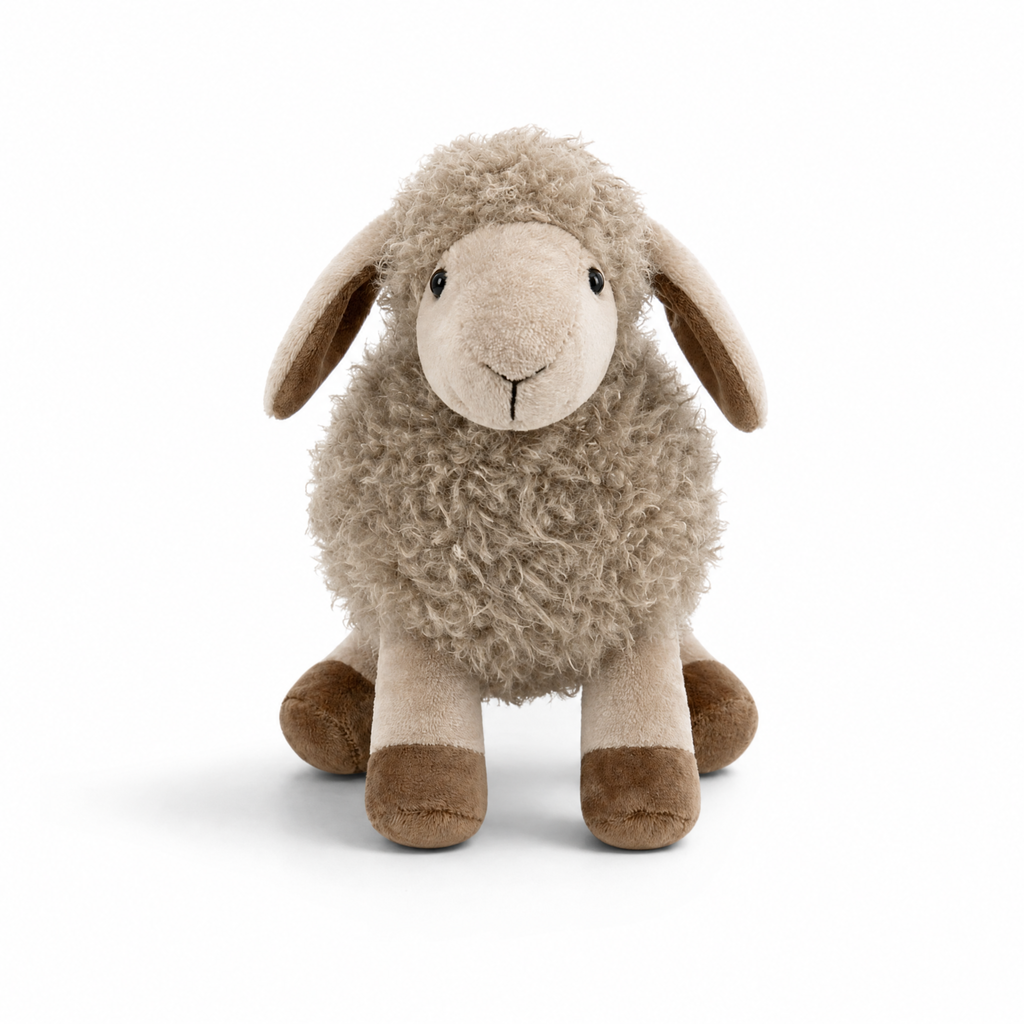 Graues Schaf Kuscheltier 22–33 cm