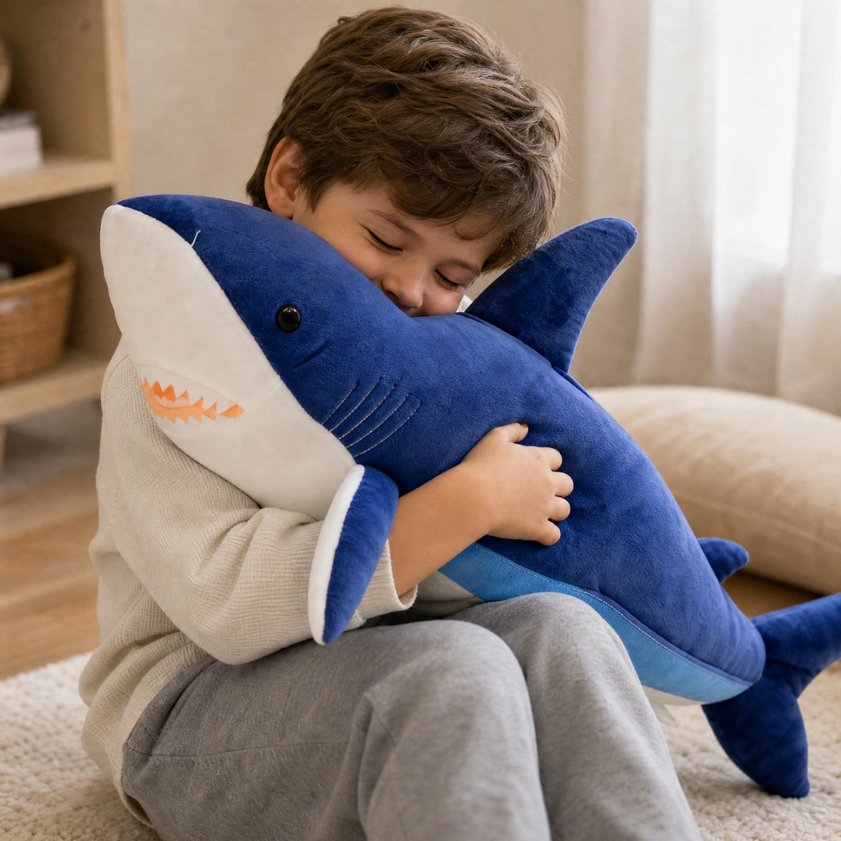 Riesen Hai Kuscheltier 60–90 cm