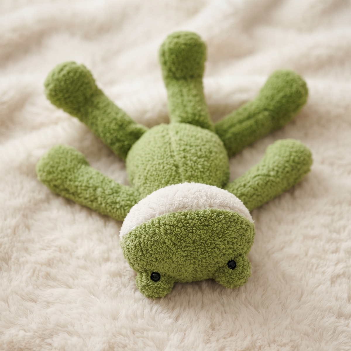 Grüner Frosch mit langen Beinen