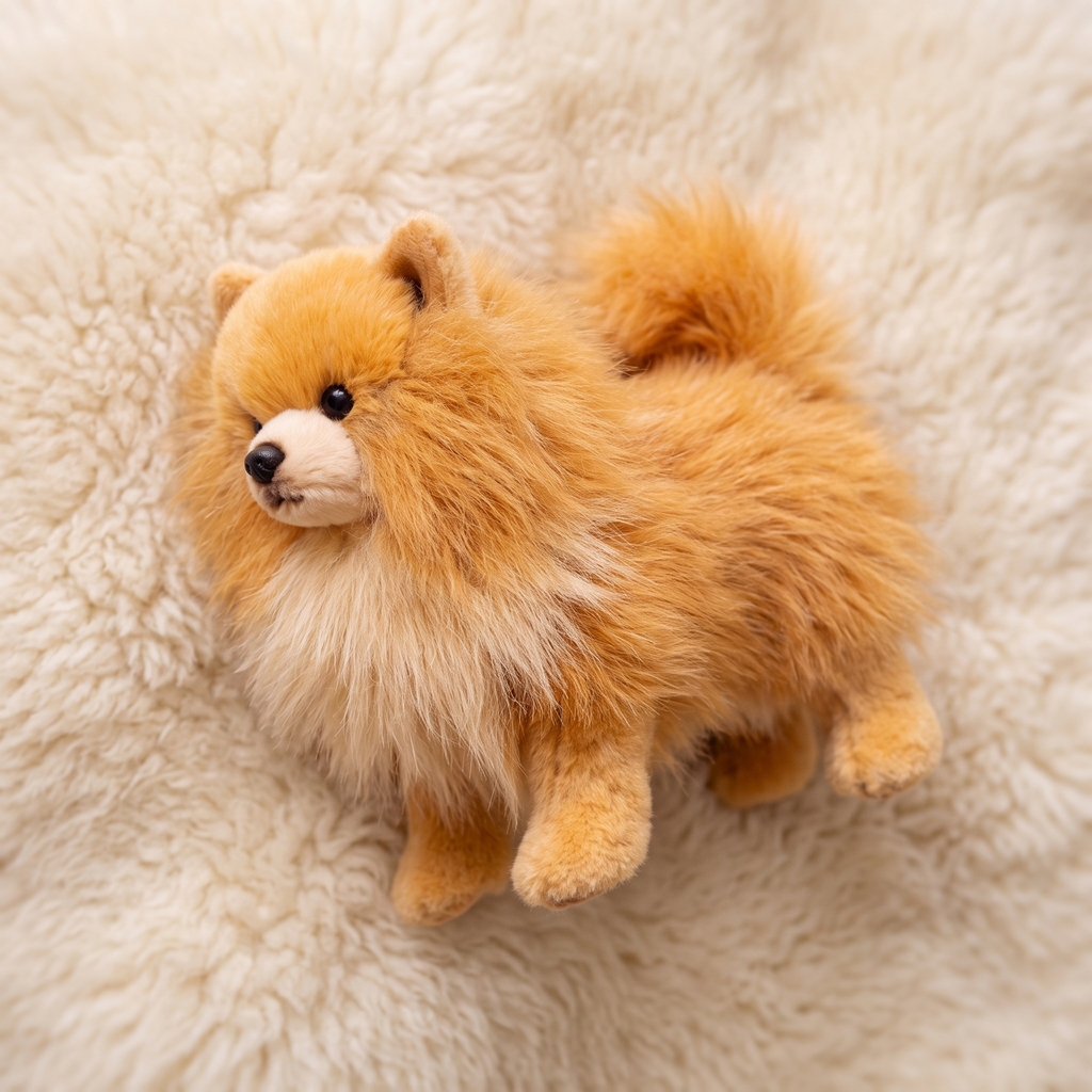 Realistisches Spitz Kuscheltier