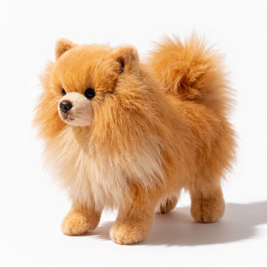 Realistisches Spitz Kuscheltier