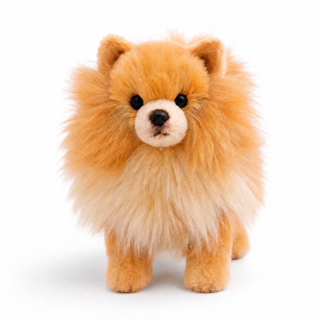 Realistisches Spitz Kuscheltier
