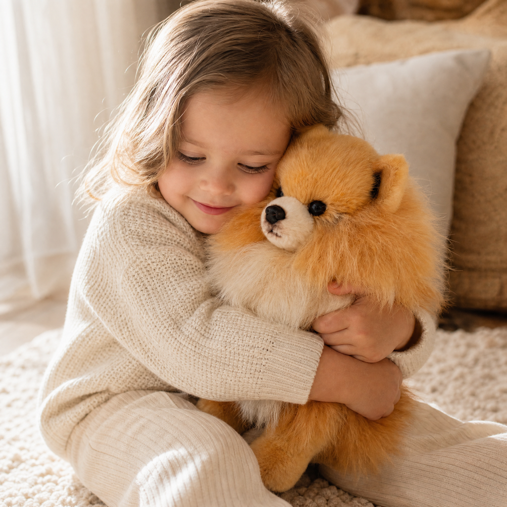 Realistisches Spitz Kuscheltier