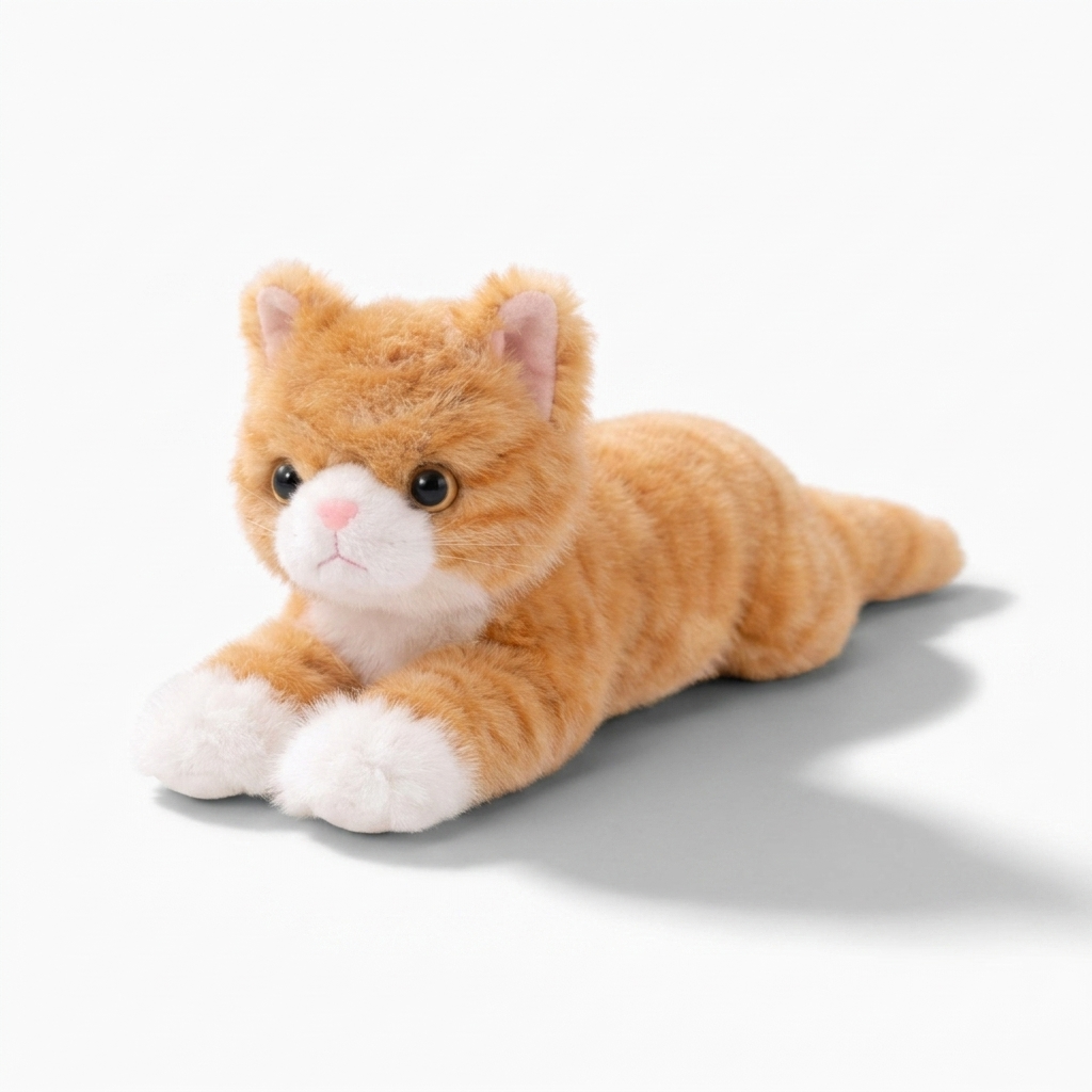 Realistisches rotes Katzen Kuscheltier 40–53 cm