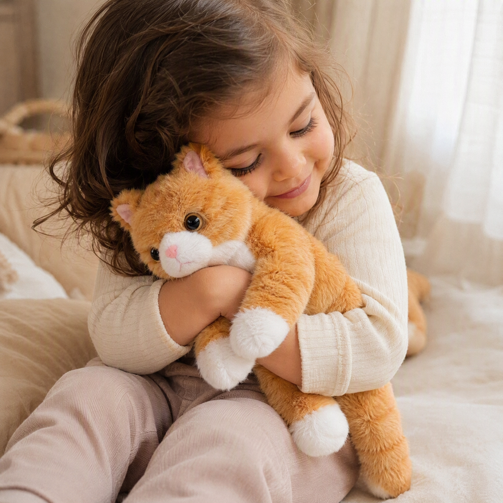 Realistisches rotes Katzen Kuscheltier 40–53 cm