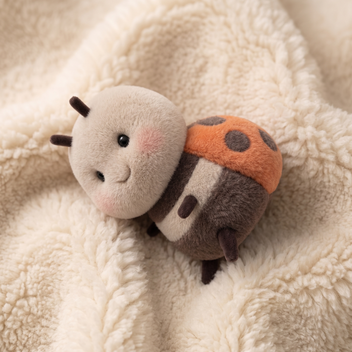Kawaii Marienkäfer Beige-Orange