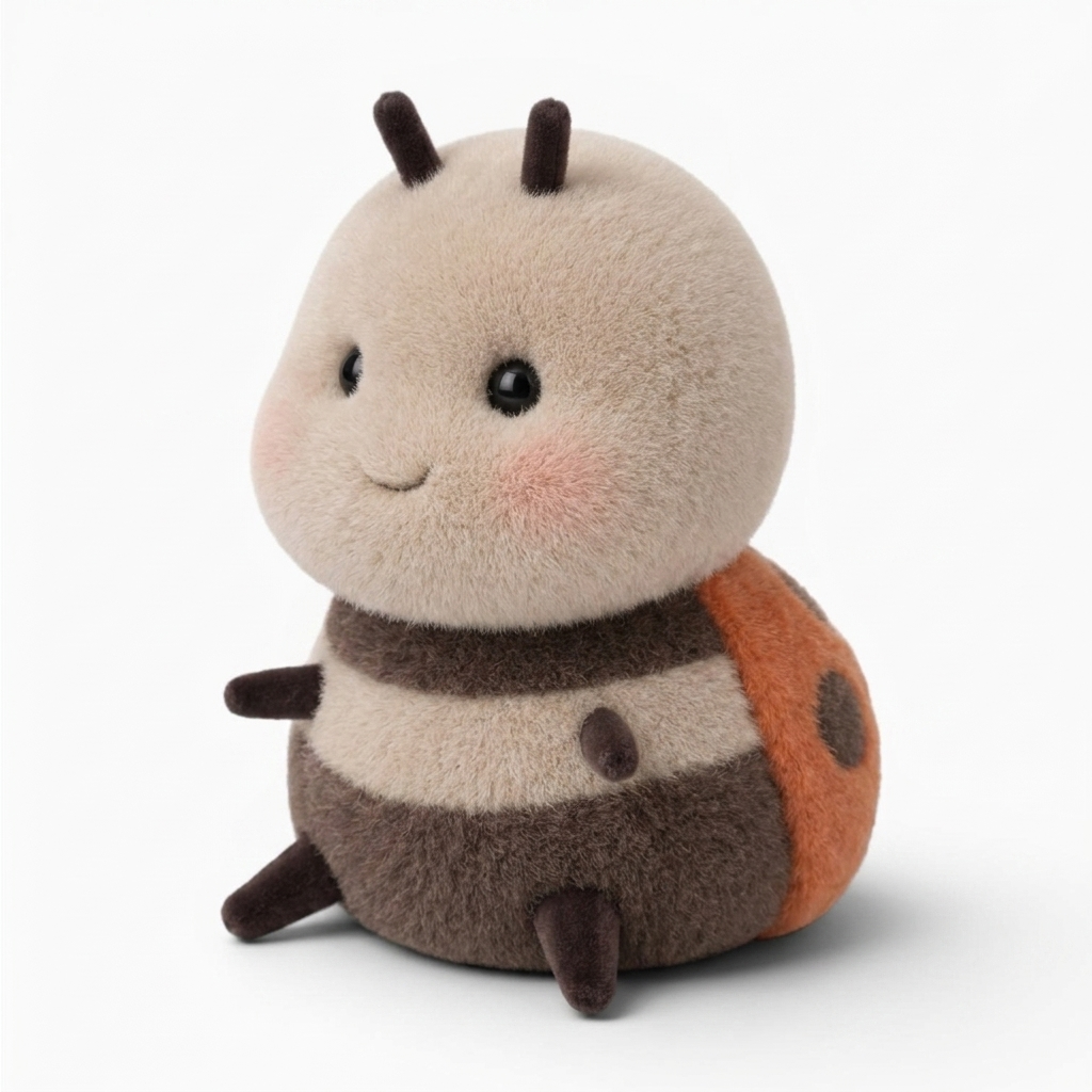 Kawaii Marienkäfer Beige-Orange