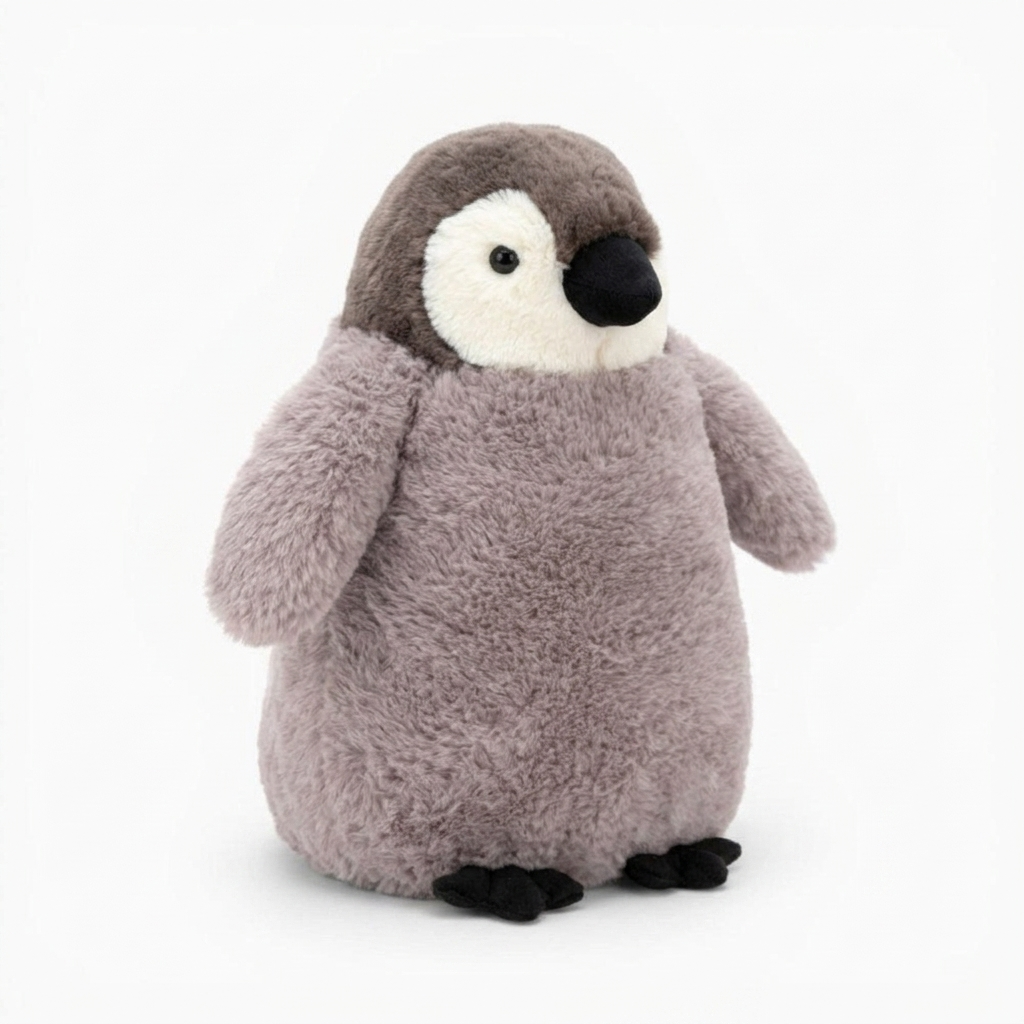 Pinguin Kuschelkissen Grau 23–50 cm