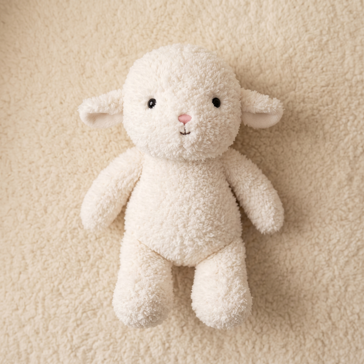Weißes Schaf Kuscheltier