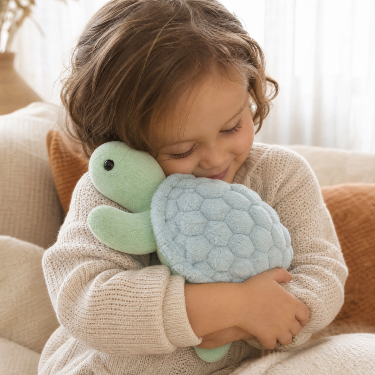 Realistische Meeresschildkröte Hellgrün 28–38 cm