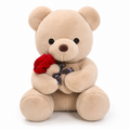 Teddybär mit roter Rose 20 cm
