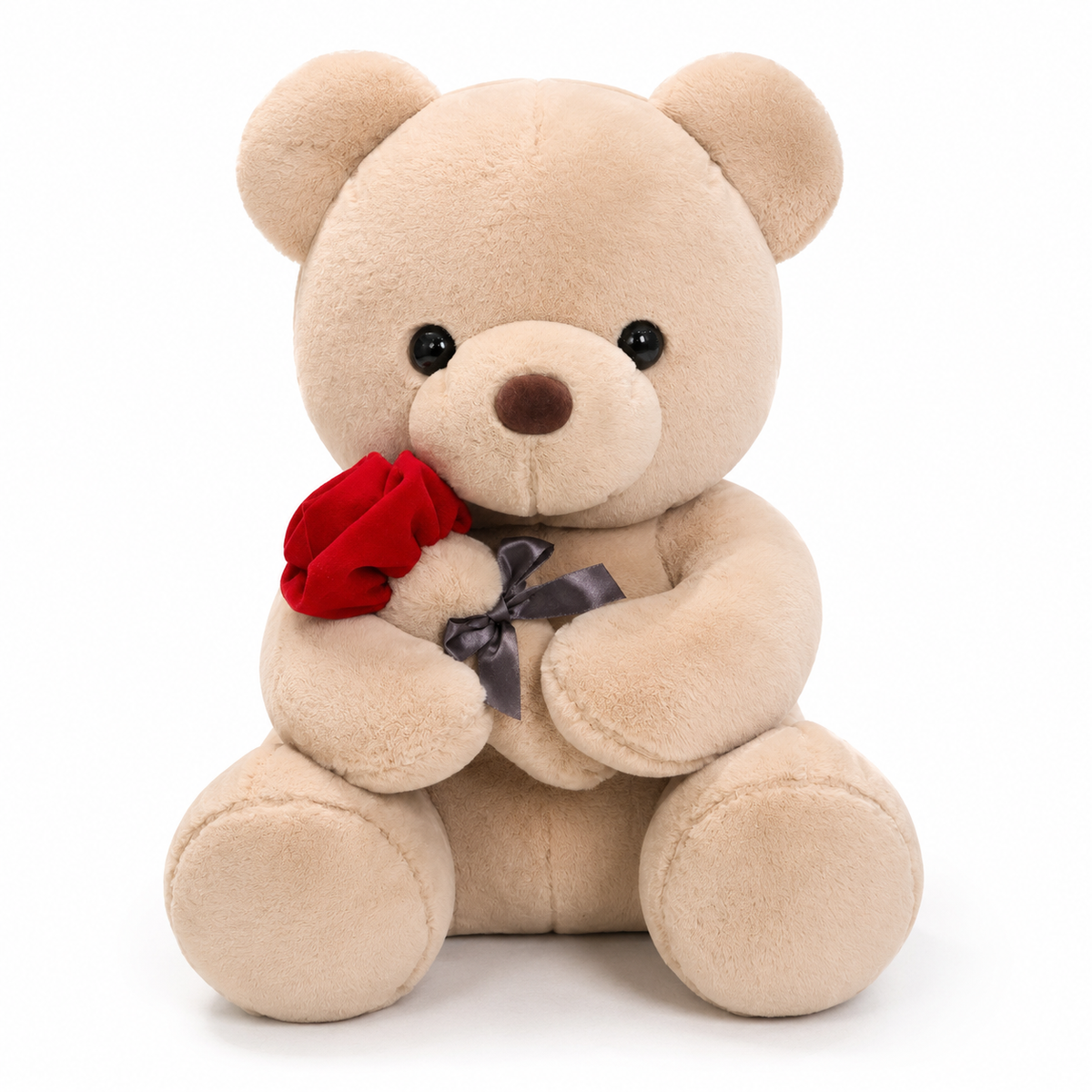 Teddybär mit roter Rose 20 cm
