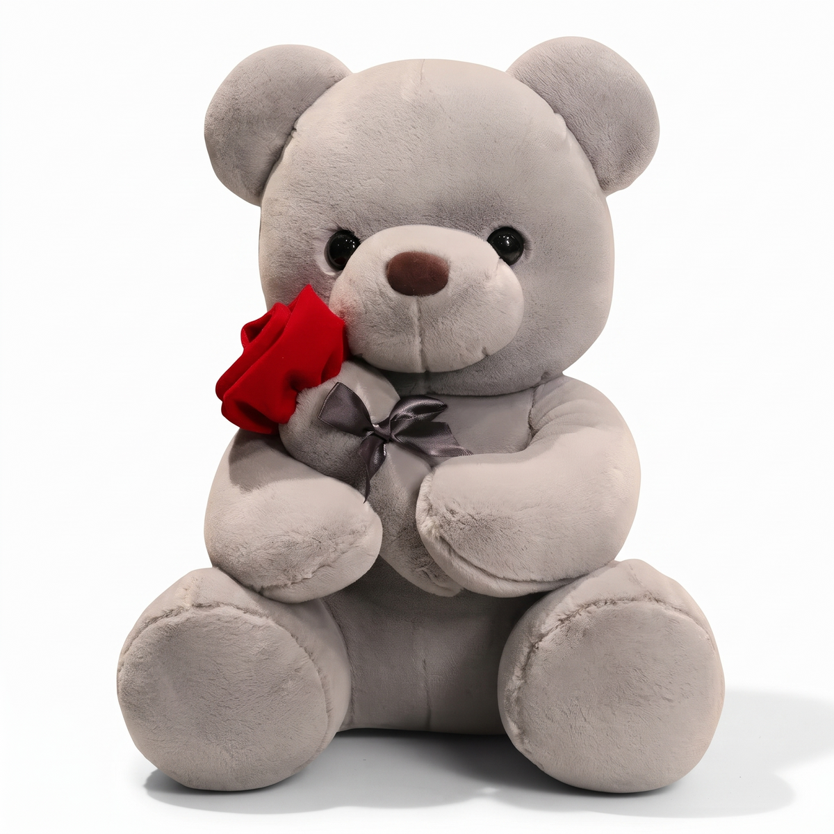 Teddybär mit roter Rose 20 cm