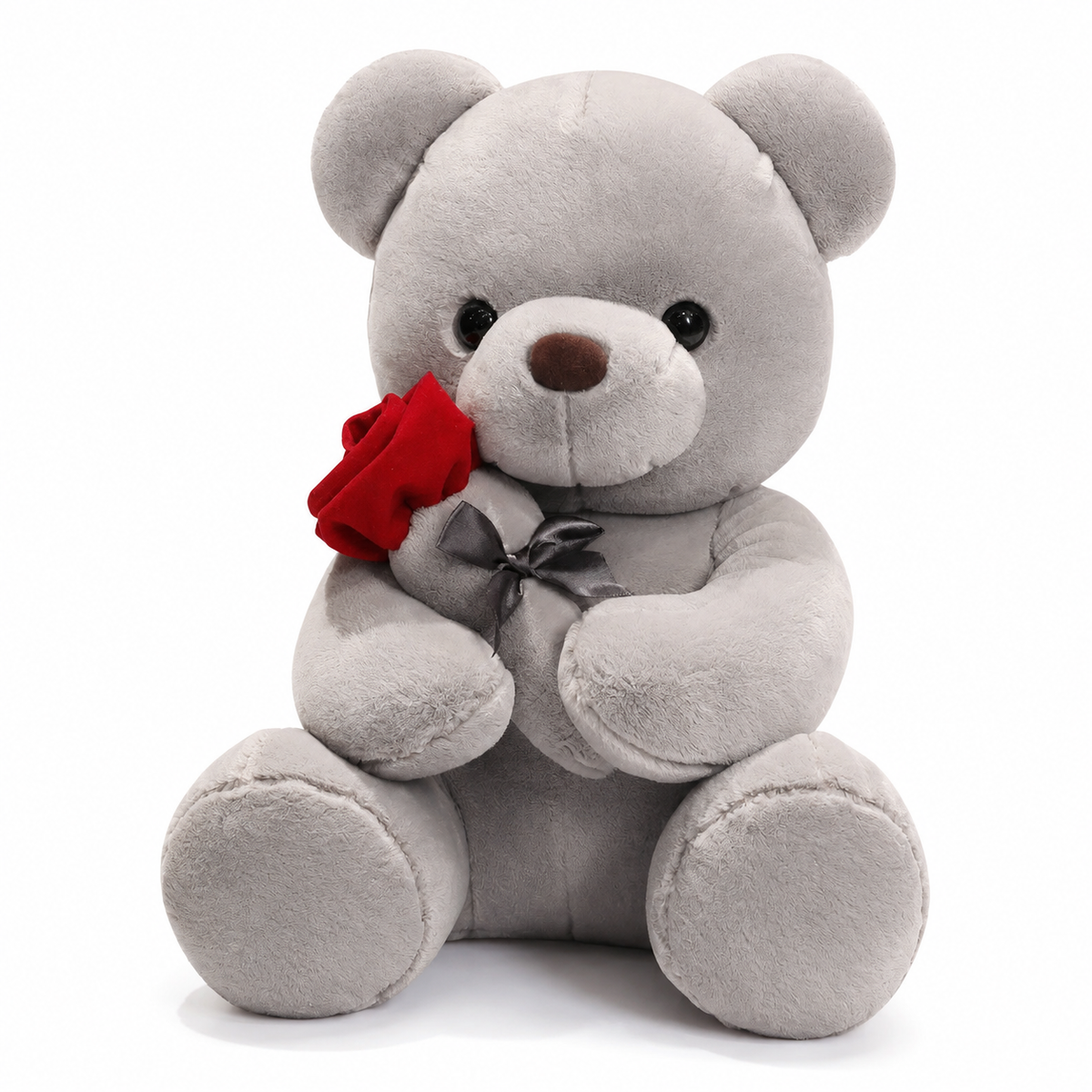 Teddybär mit roter Rose 20 cm