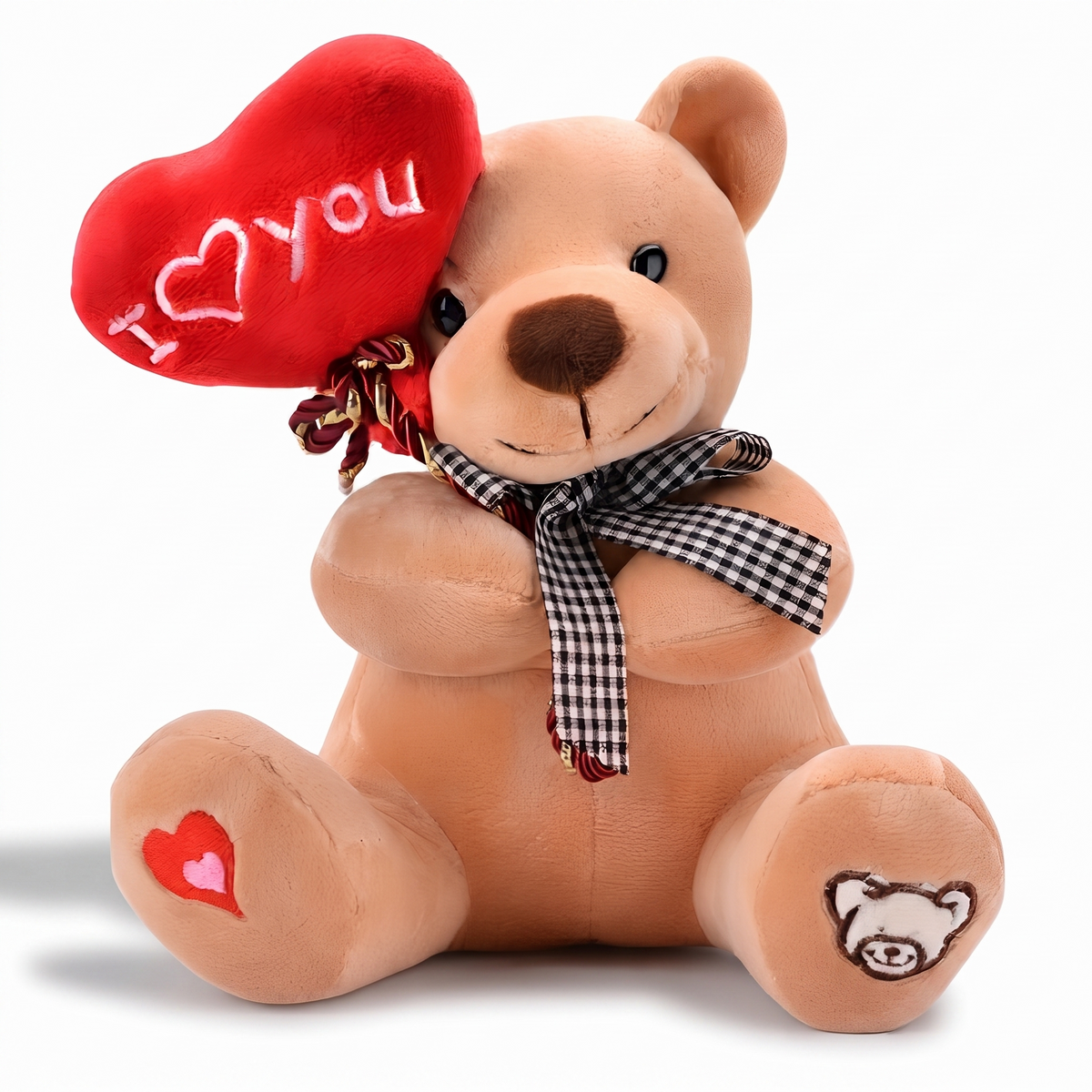 Teddybär mit Herz Beige 30 cm