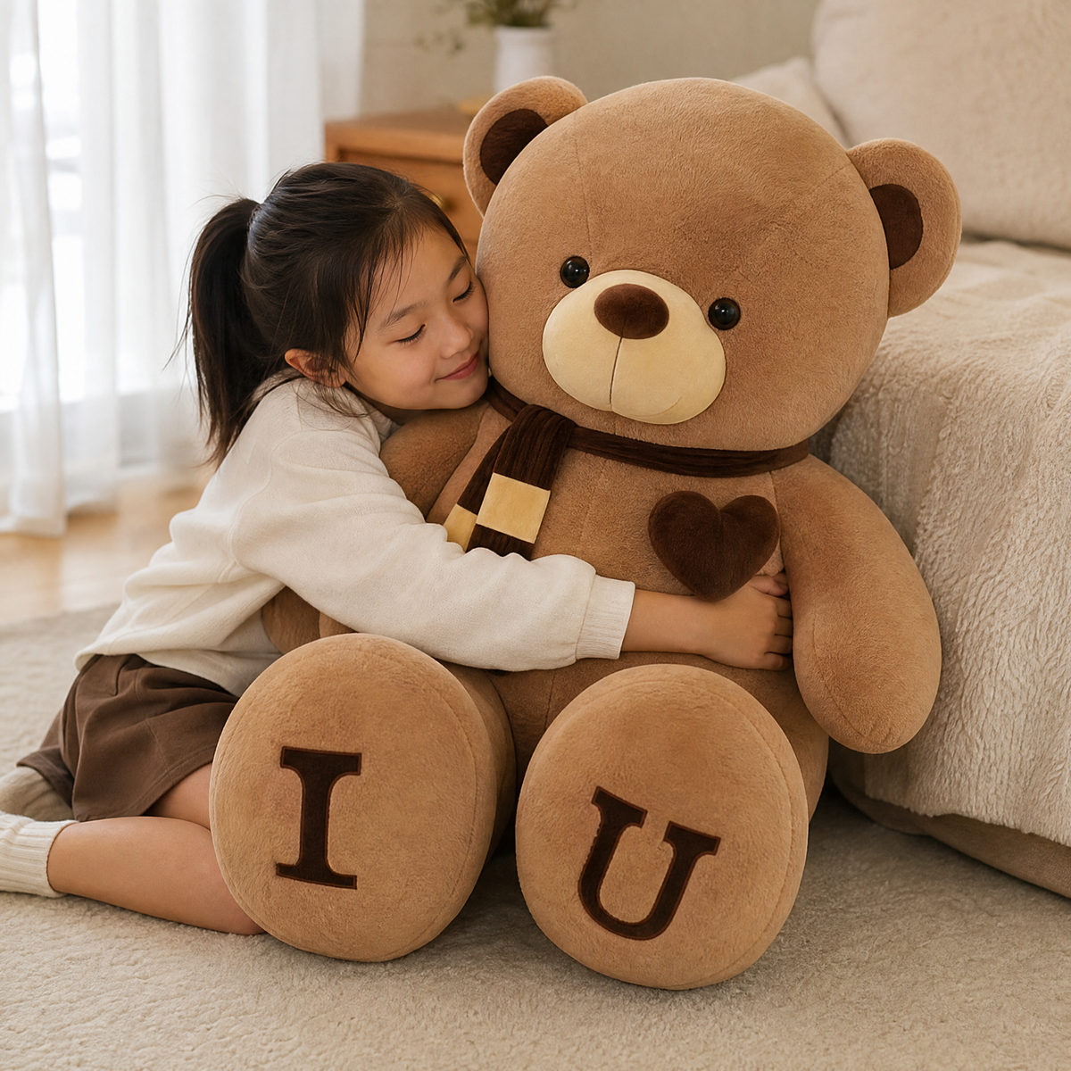 Riesen Teddybär I Love U 80–100 cm