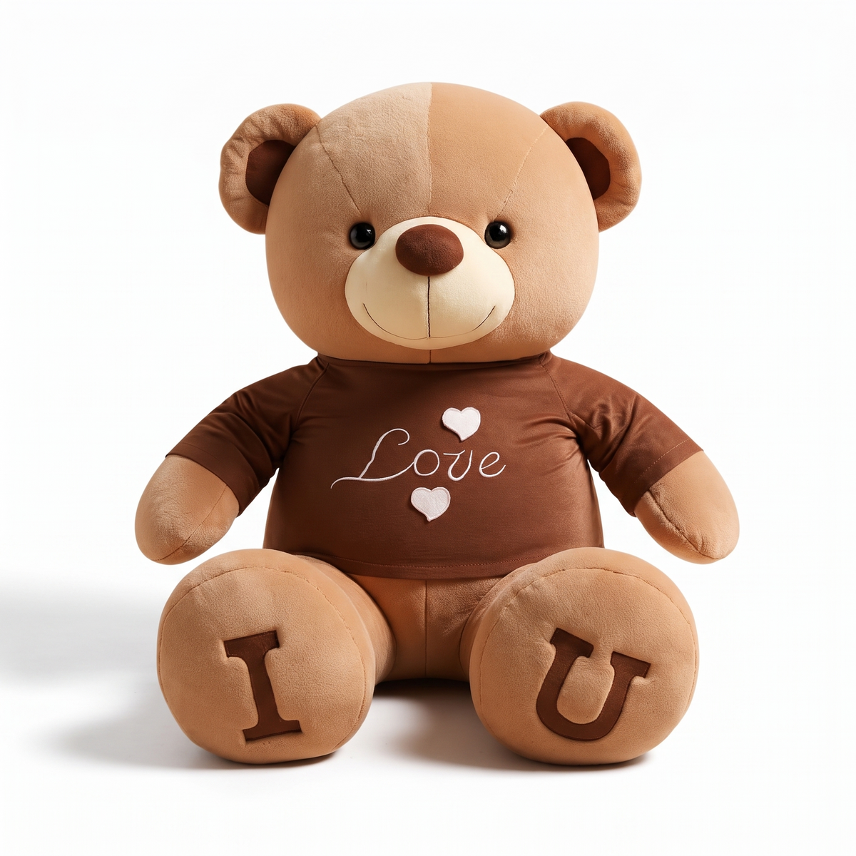 Riesen Teddybär mit Love-Shirt 80–100 cm