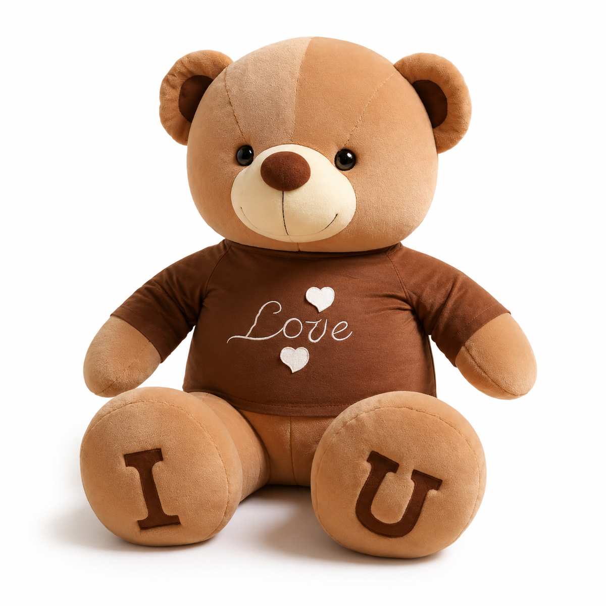 Riesen Teddybär mit Love-Shirt 80–100 cm